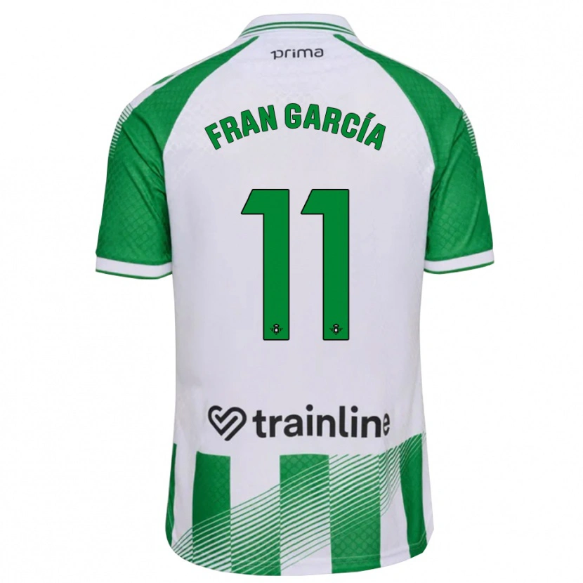 Danxen Kvinder Fran García #11 Lys Grøn Sort Hvid Hjemmebane Spillertrøjer 2026/27 Trøje T-Shirt