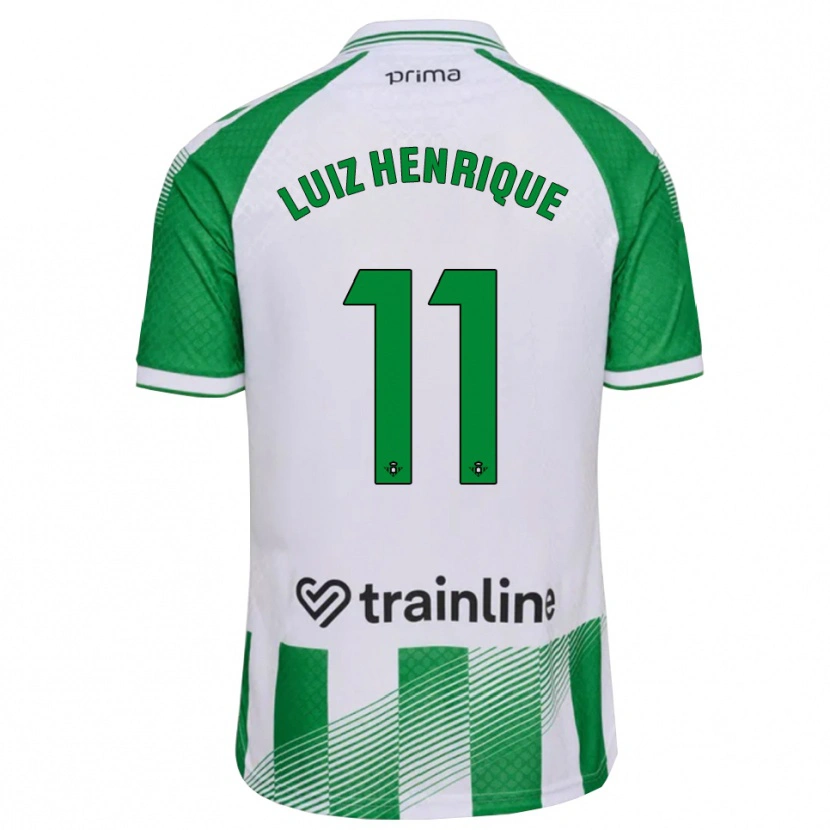 Danxen Kvinder Luiz Henrique #11 Lys Grøn Sort Hvid Hjemmebane Spillertrøjer 2026/27 Trøje T-Shirt