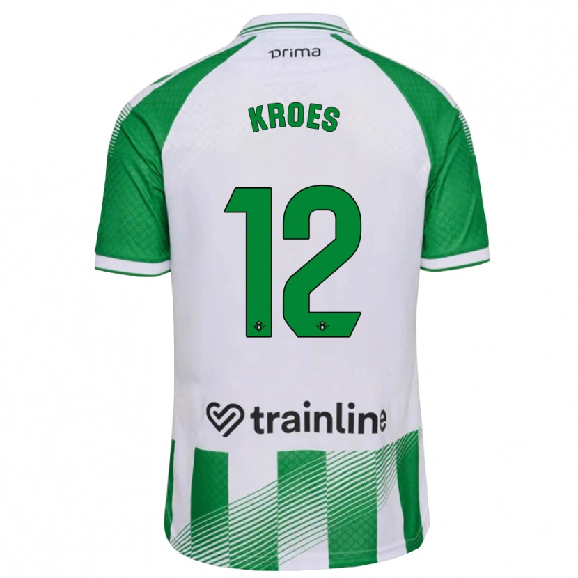 Danxen Kvinder Victor Kroes #12 Lys Grøn Sort Hvid Hjemmebane Spillertrøjer 2026/27 Trøje T-Shirt