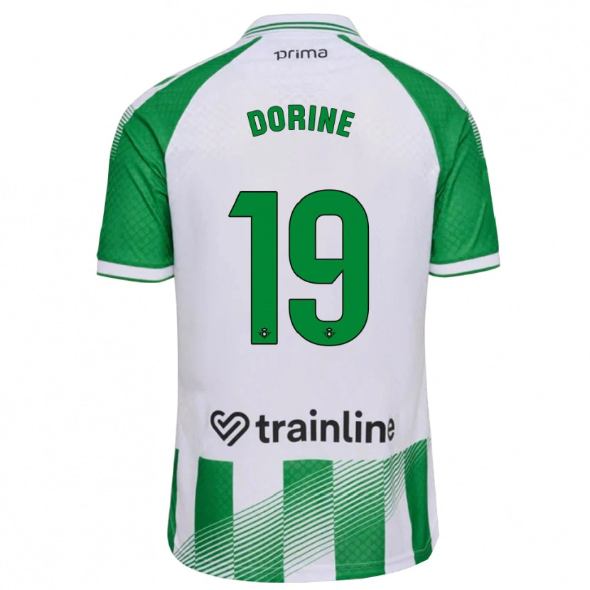 Danxen Kvinder Dorine Nina Chuigoue #19 Lys Grøn Sort Hvid Hjemmebane Spillertrøjer 2026/27 Trøje T-Shirt