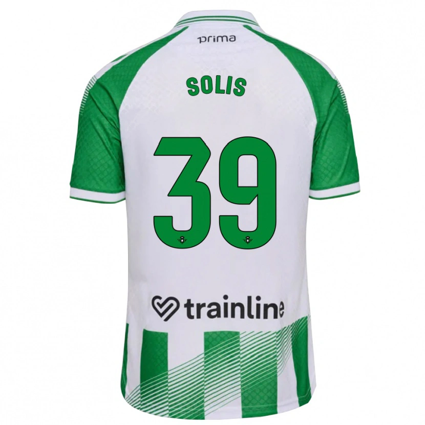 Danxen Kvinder Marcos Solís #39 Lys Grøn Sort Hvid Hjemmebane Spillertrøjer 2026/27 Trøje T-Shirt