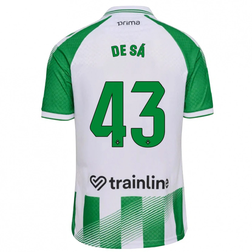Danxen Kvinder Rubén De Sá #43 Lys Grøn Sort Hvid Hjemmebane Spillertrøjer 2026/27 Trøje T-Shirt