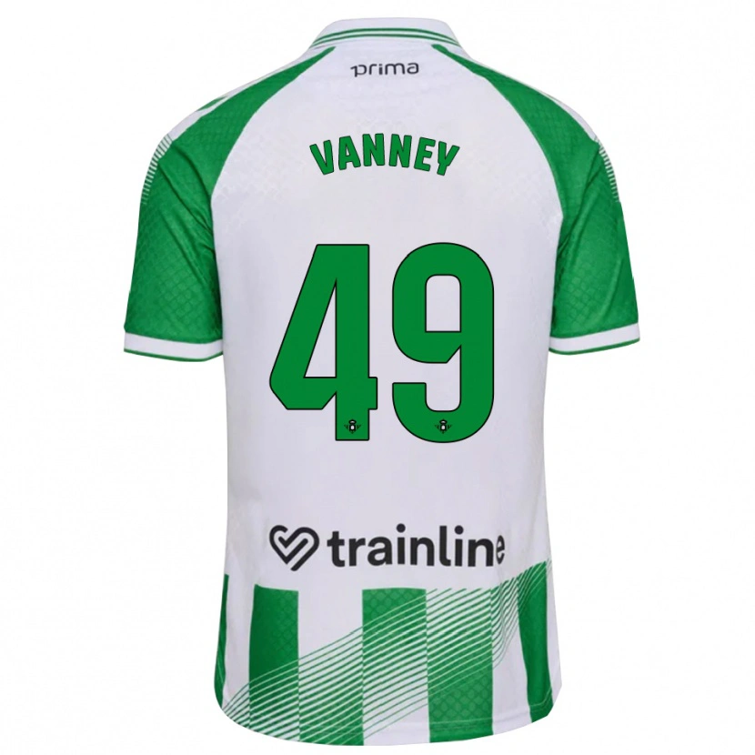 Danxen Kvinder Dylan Vanney #49 Lys Grøn Sort Hvid Hjemmebane Spillertrøjer 2026/27 Trøje T-Shirt