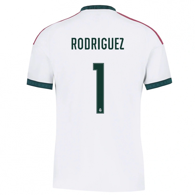 Danxen Kvinder Misa Rodriguez #1 Mørkegrøn Hvid Rød Hjemmebane Spillertrøjer 2026/27 Trøje T-Shirt