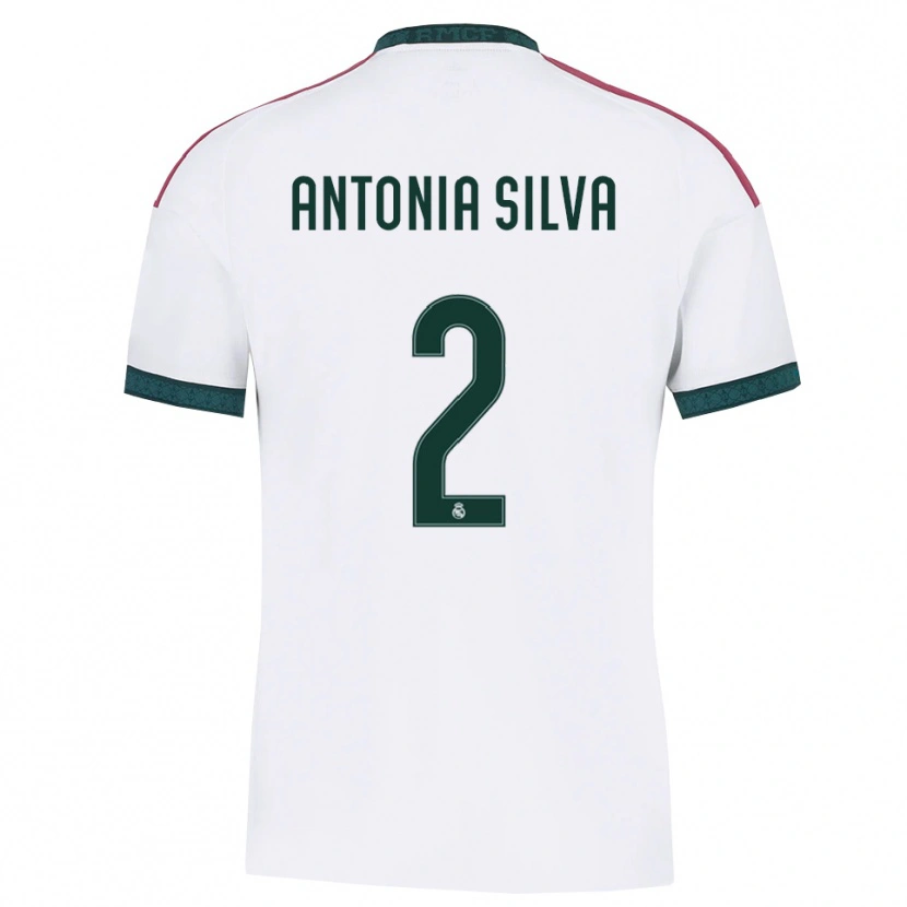 Danxen Kvinder Antônia Silva #2 Mørkegrøn Hvid Rød Hjemmebane Spillertrøjer 2026/27 Trøje T-Shirt
