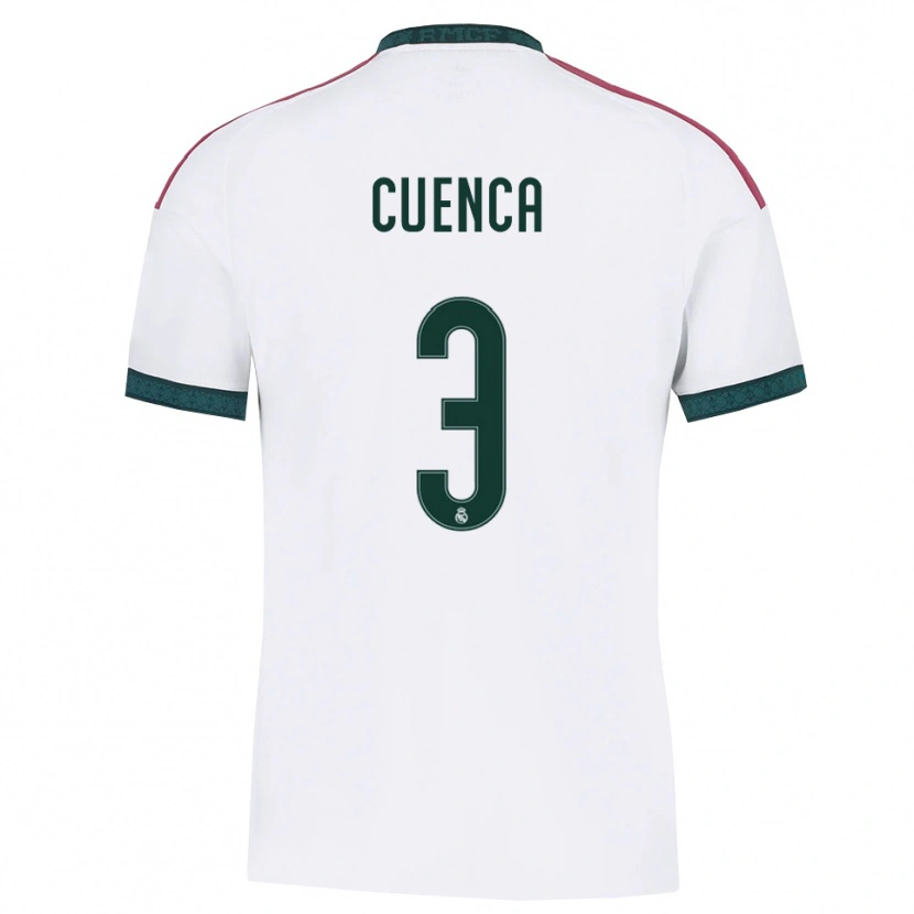 Danxen Kvinder David Cuenca #3 Mørkegrøn Hvid Rød Hjemmebane Spillertrøjer 2026/27 Trøje T-Shirt