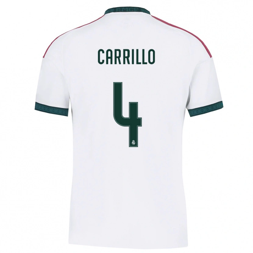 Danxen Kvinder Alvaro Carrillo #4 Mørkegrøn Hvid Rød Hjemmebane Spillertrøjer 2026/27 Trøje T-Shirt