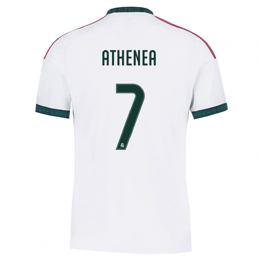 Danxen Kvinder Athenea Del Castillo #7 Mørkegrøn Hvid Rød Hjemmebane Spillertrøjer 2026/27 Trøje T-Shirt