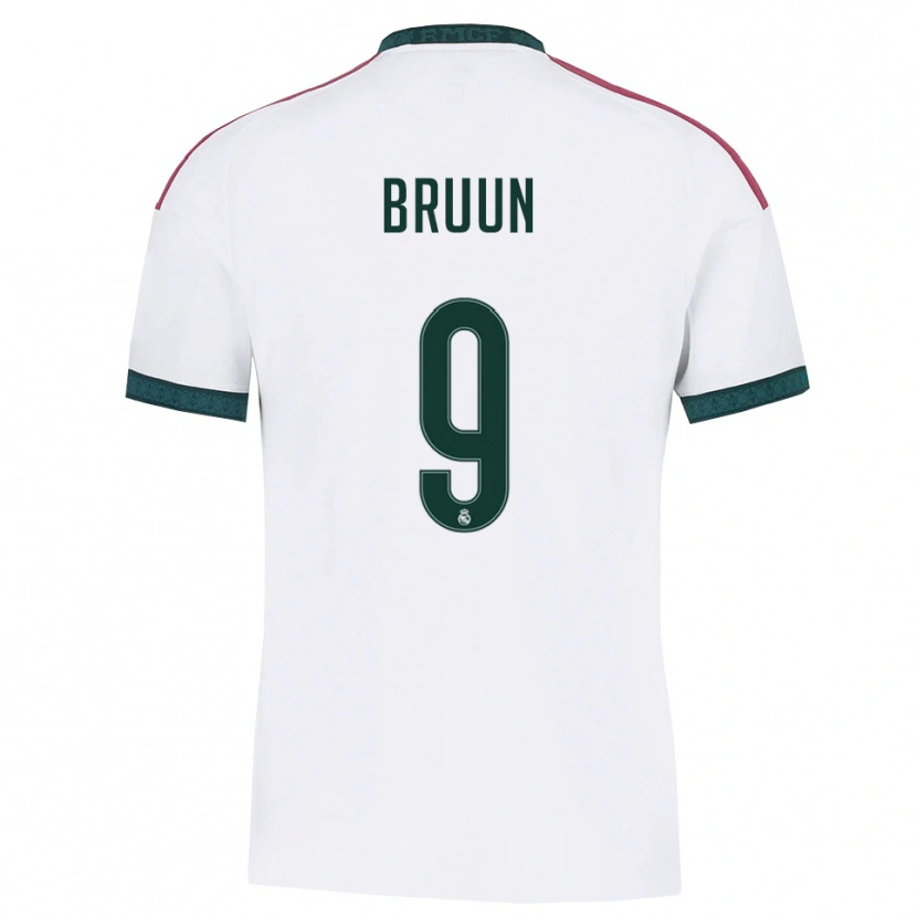 Danxen Kvinder Signe Bruun #9 Mørkegrøn Hvid Rød Hjemmebane Spillertrøjer 2026/27 Trøje T-Shirt