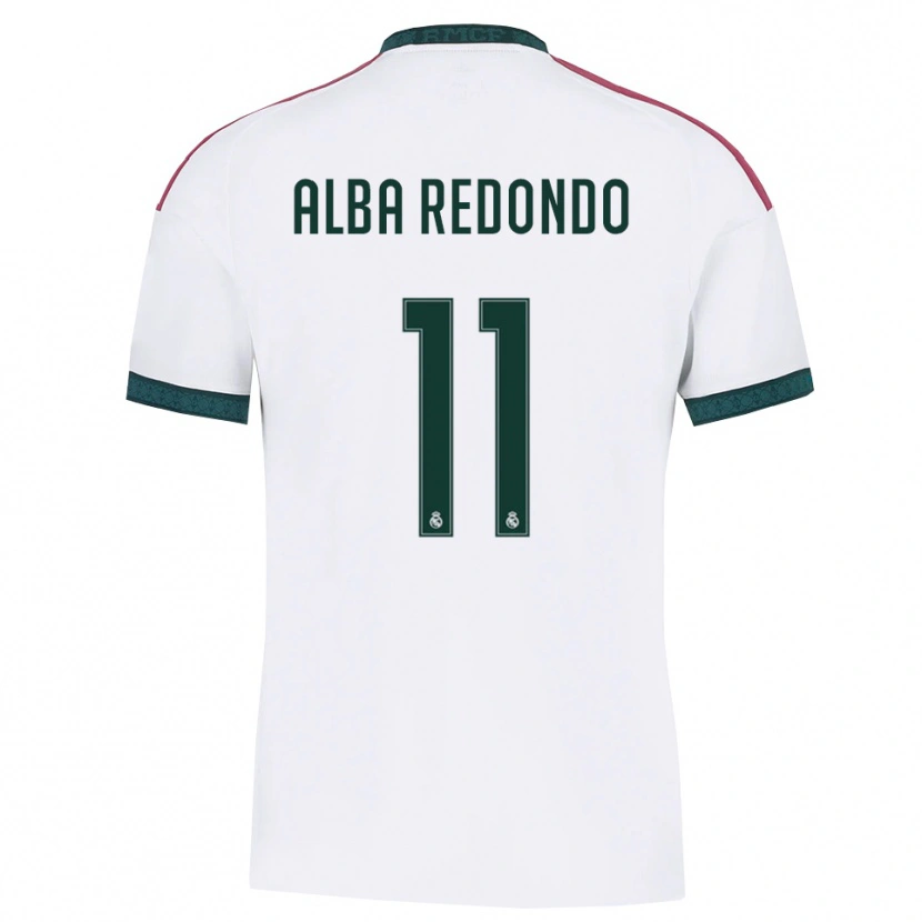 Danxen Kvinder Alba Redondo #11 Mørkegrøn Hvid Rød Hjemmebane Spillertrøjer 2026/27 Trøje T-Shirt