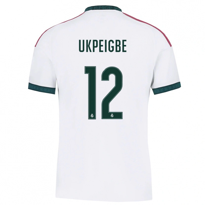 Danxen Kvinder Melvin Ukpeigbe #12 Mørkegrøn Hvid Rød Hjemmebane Spillertrøjer 2026/27 Trøje T-Shirt