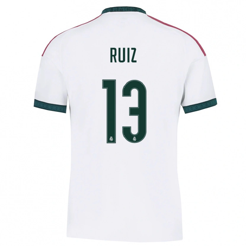 Danxen Kvinder Guillermo Ruiz #13 Mørkegrøn Hvid Rød Hjemmebane Spillertrøjer 2026/27 Trøje T-Shirt