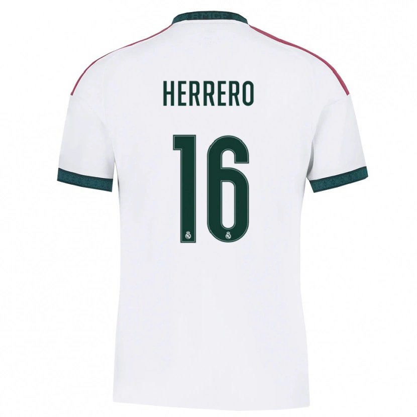Danxen Kvinder Enrique Herrero #16 Mørkegrøn Hvid Rød Hjemmebane Spillertrøjer 2026/27 Trøje T-Shirt