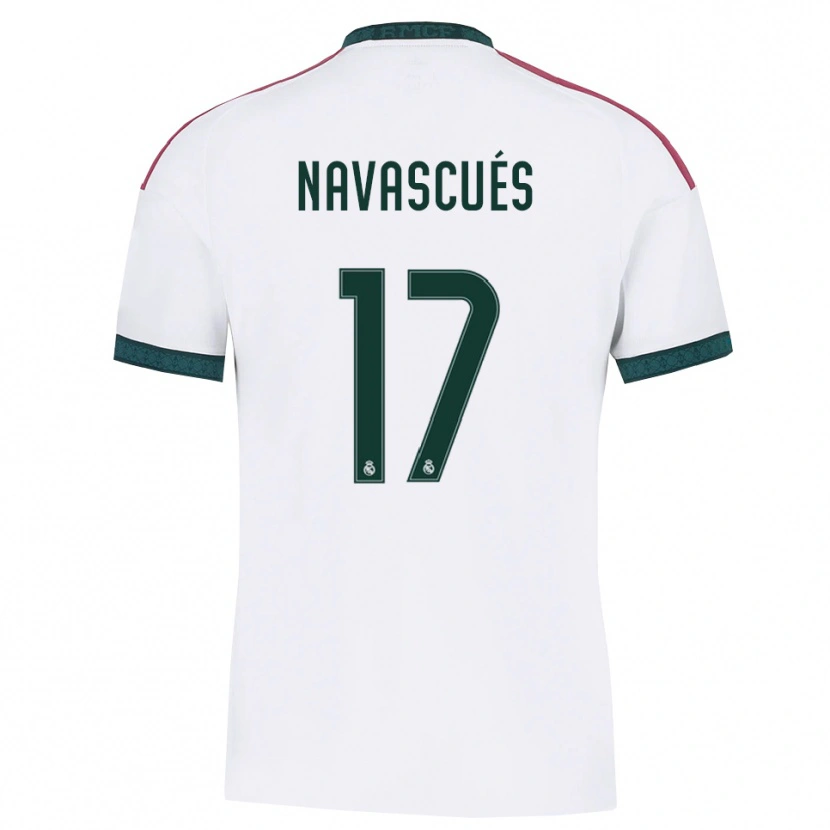 Danxen Kvinder Liberto Navascués #17 Mørkegrøn Hvid Rød Hjemmebane Spillertrøjer 2026/27 Trøje T-Shirt
