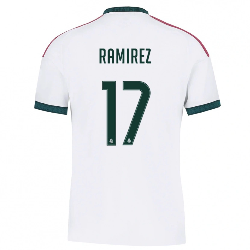 Danxen Kvinder Darío Ramirez #17 Mørkegrøn Hvid Rød Hjemmebane Spillertrøjer 2026/27 Trøje T-Shirt