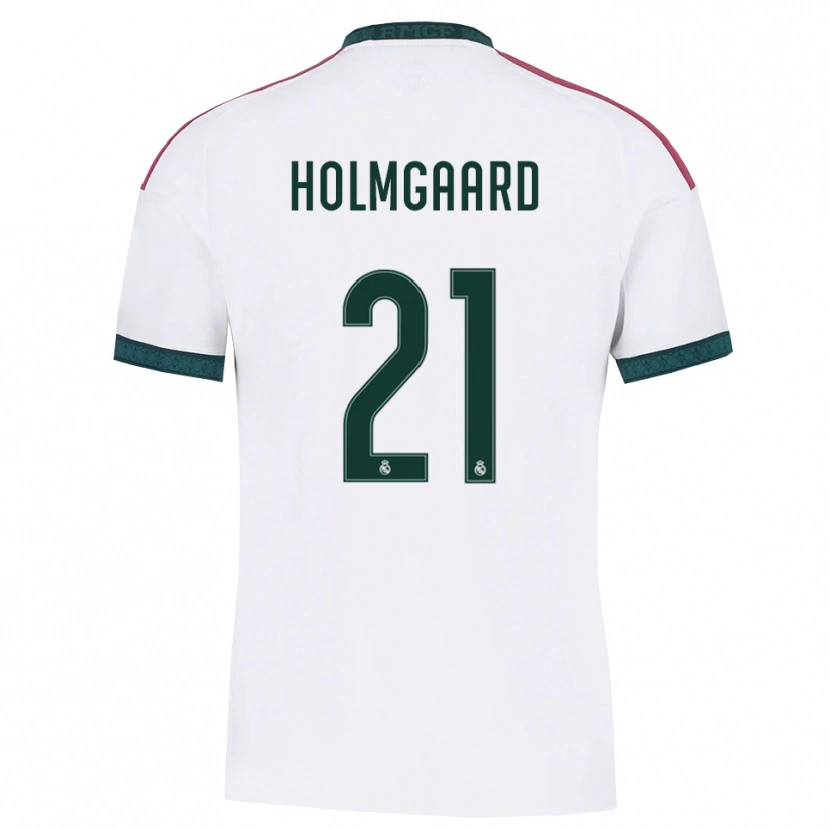 Danxen Kvinder Sara Rosted Holmgaard #21 Mørkegrøn Hvid Rød Hjemmebane Spillertrøjer 2026/27 Trøje T-Shirt