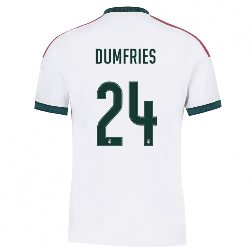 Danxen Kvinder Denzel Dumfries #24 Mørkegrøn Hvid Rød Hjemmebane Spillertrøjer 2026/27 Trøje T-Shirt