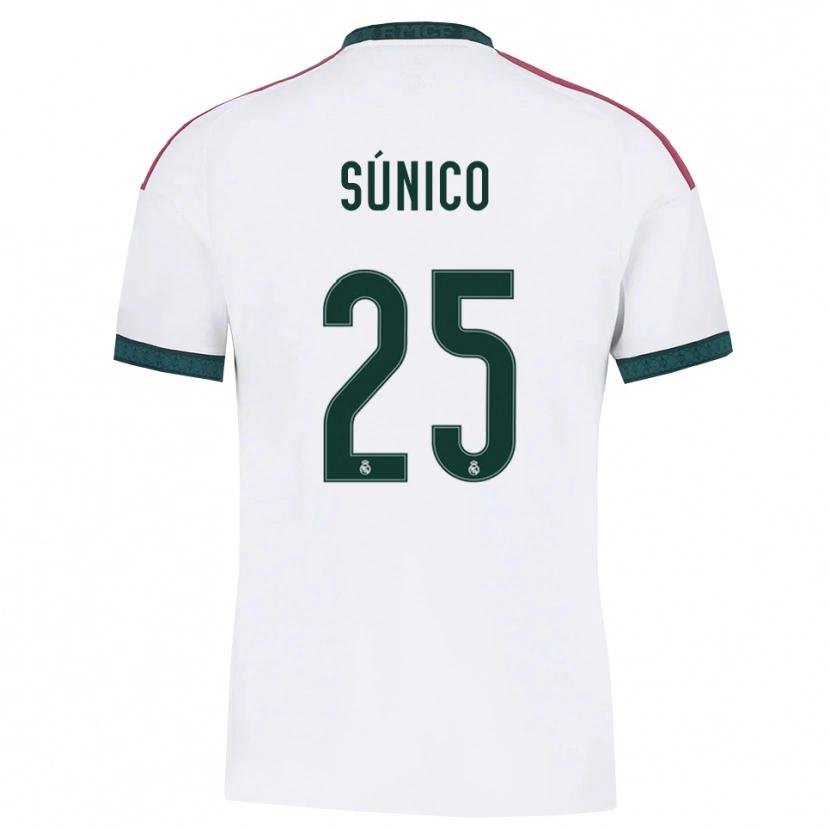 Danxen Kvinder Guille Súnico #25 Mørkegrøn Hvid Rød Hjemmebane Spillertrøjer 2026/27 Trøje T-Shirt