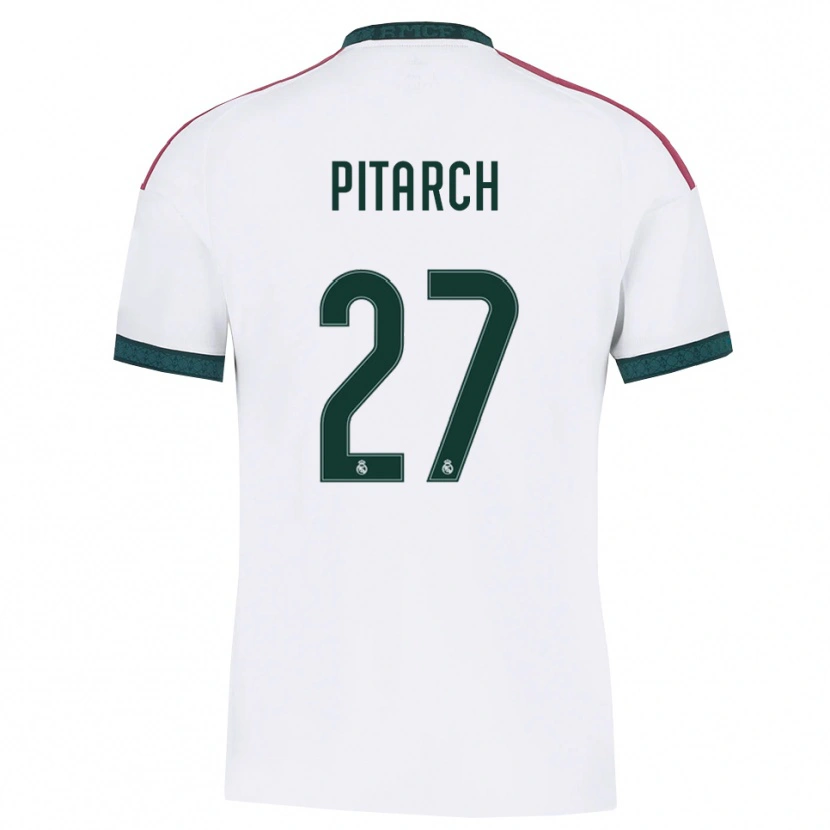 Danxen Kvinder Thiago Pitarch #27 Mørkegrøn Hvid Rød Hjemmebane Spillertrøjer 2026/27 Trøje T-Shirt