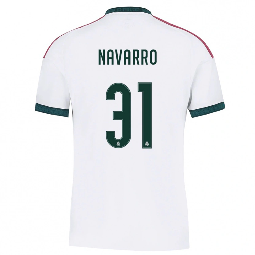 Danxen Kvinder Javi Navarro #31 Mørkegrøn Hvid Rød Hjemmebane Spillertrøjer 2026/27 Trøje T-Shirt