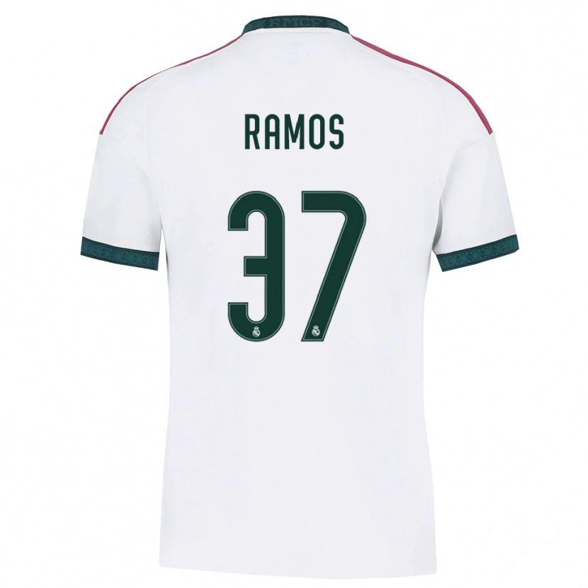 Danxen Kvinder Yeremaiah Ramos #37 Mørkegrøn Hvid Rød Hjemmebane Spillertrøjer 2026/27 Trøje T-Shirt