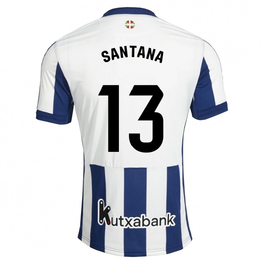 Danxen Kvinder Olatz Santana #13 Marinehvid Gyldenrod Hjemmebane Spillertrøjer 2026/27 Trøje T-Shirt