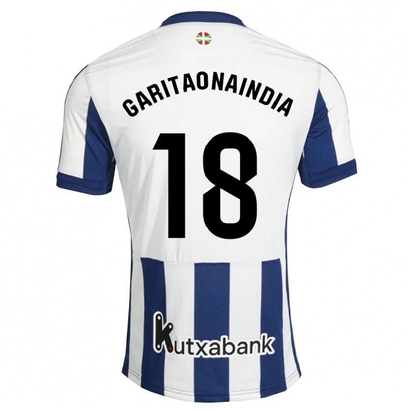Danxen Kvinder Hodei Garitaonaindia #18 Marinehvid Gyldenrod Hjemmebane Spillertrøjer 2026/27 Trøje T-Shirt