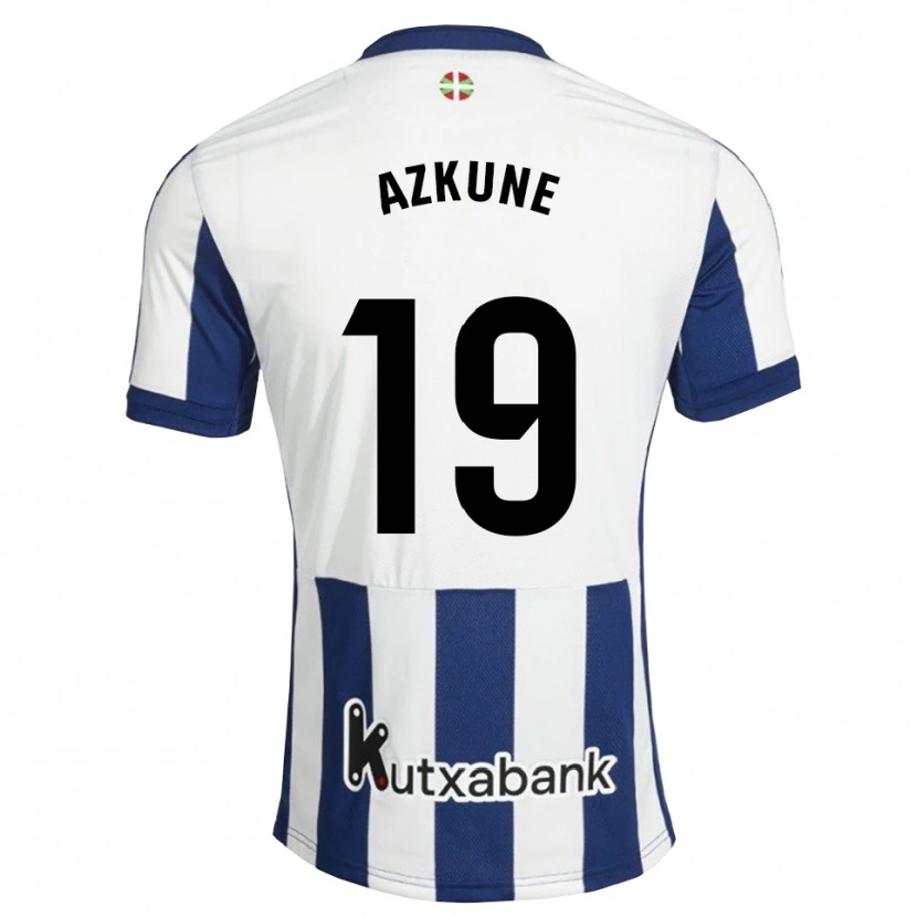 Danxen Kvinder Ekain Azkune #19 Marinehvid Gyldenrod Hjemmebane Spillertrøjer 2026/27 Trøje T-Shirt
