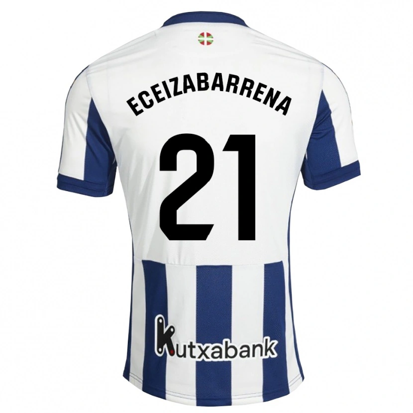 Danxen Kvinder Jon Eceizabarrena #21 Marinehvid Gyldenrod Hjemmebane Spillertrøjer 2026/27 Trøje T-Shirt
