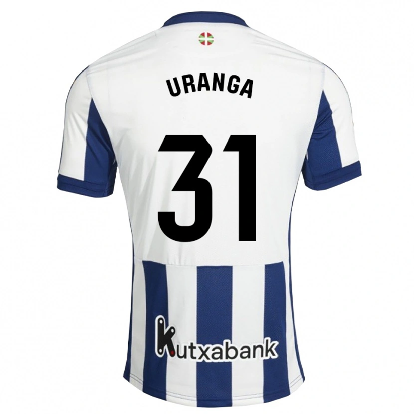 Danxen Kvinder Haizea Uranga Agirre #31 Marinehvid Gyldenrod Hjemmebane Spillertrøjer 2026/27 Trøje T-Shirt