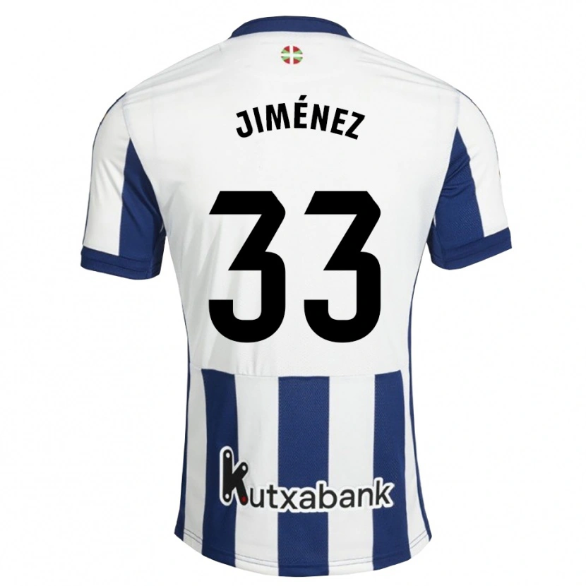 Danxen Kvinder Javier Jiménez #33 Marinehvid Gyldenrod Hjemmebane Spillertrøjer 2026/27 Trøje T-Shirt