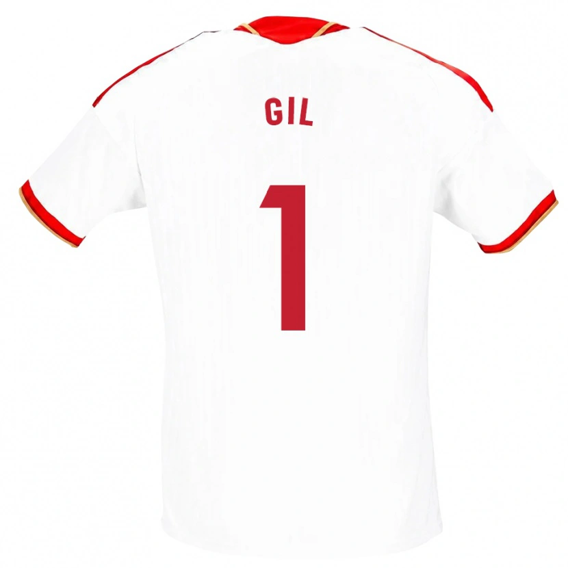 Danxen Kvinder David Gil #1 Hvid Rød Hjemmebane Spillertrøjer 2026/27 Trøje T-Shirt