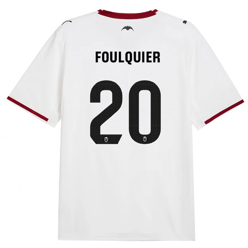 Danxen Kvinder Dimitri Foulquier #20 Sort Hvid Rød Gul Hjemmebane Spillertrøjer 2026/27 Trøje T-Shirt