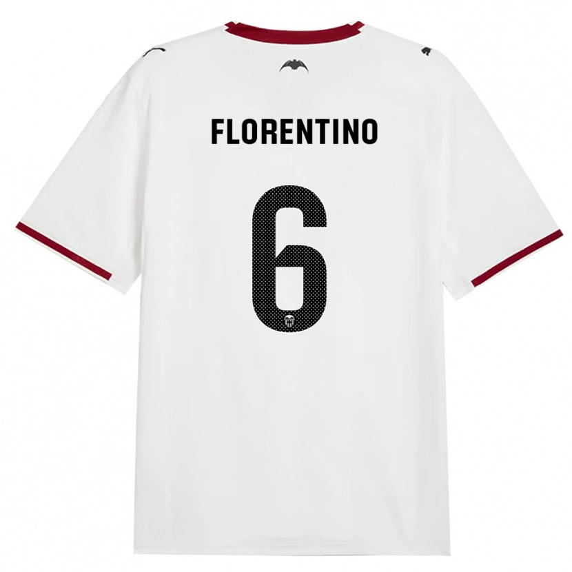 Danxen Kvinder Claudia Florentino #6 Sort Hvid Rød Gul Hjemmebane Spillertrøjer 2026/27 Trøje T-Shirt
