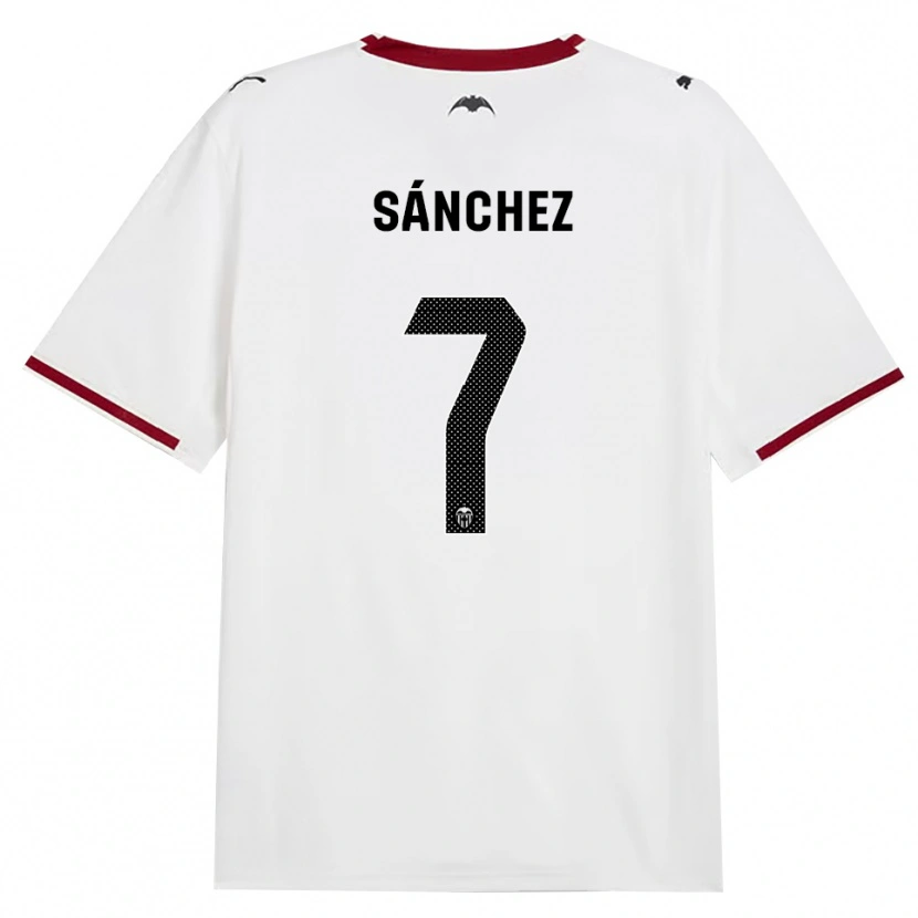 Danxen Kvinder Dani Sánchez #7 Sort Hvid Rød Gul Hjemmebane Spillertrøjer 2026/27 Trøje T-Shirt