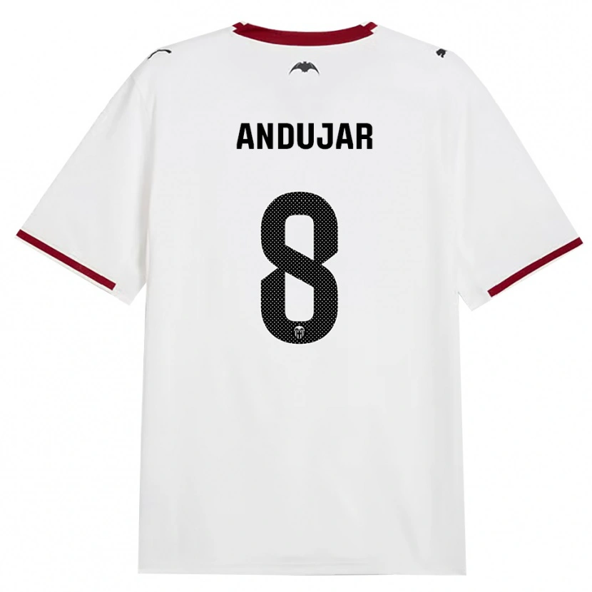 Danxen Kvinder Candela Andujar #8 Sort Hvid Rød Gul Hjemmebane Spillertrøjer 2026/27 Trøje T-Shirt
