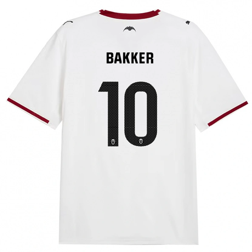 Danxen Kvinder Linda Bakker #10 Sort Hvid Rød Gul Hjemmebane Spillertrøjer 2026/27 Trøje T-Shirt