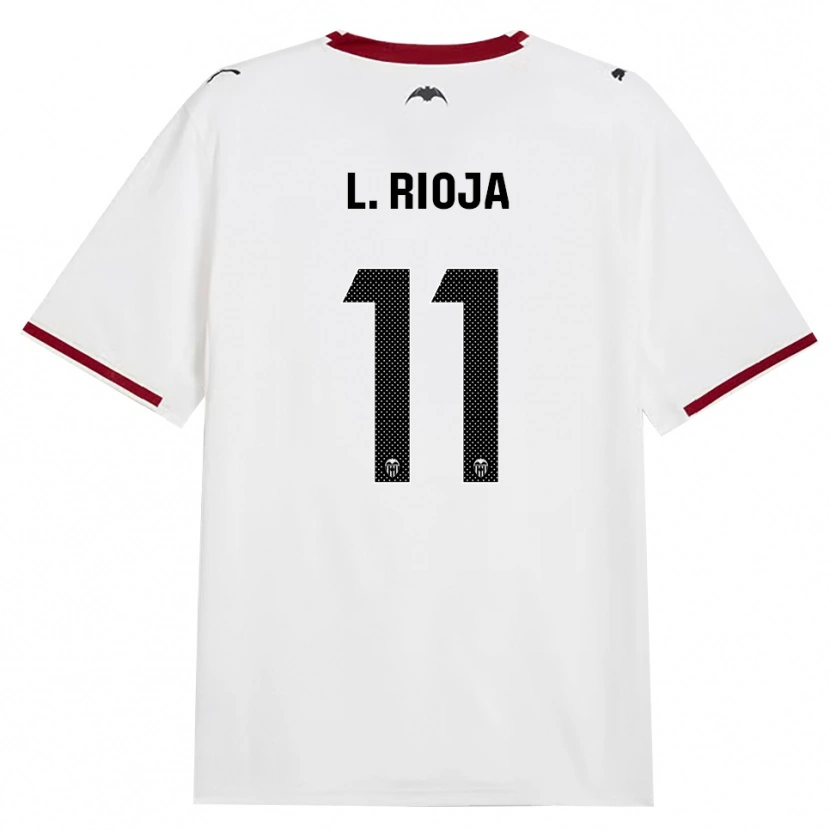 Danxen Kvinder Luis Rioja #11 Sort Hvid Rød Gul Hjemmebane Spillertrøjer 2026/27 Trøje T-Shirt