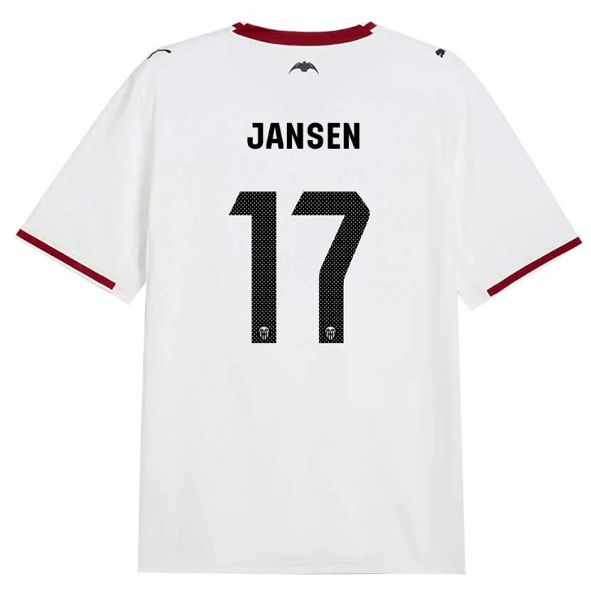 Danxen Kvinder Ellen Jansen #17 Sort Hvid Rød Gul Hjemmebane Spillertrøjer 2026/27 Trøje T-Shirt