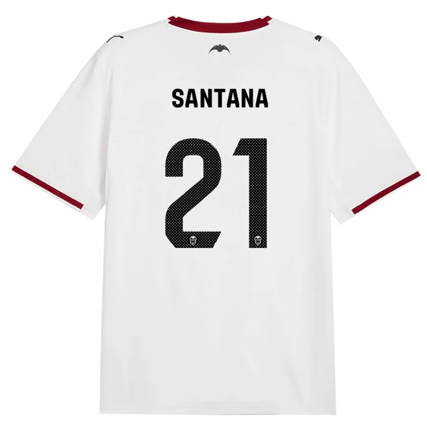 Danxen Kvinder Ismael Santana #21 Sort Hvid Rød Gul Hjemmebane Spillertrøjer 2026/27 Trøje T-Shirt