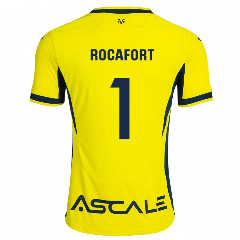 Danxen Kvinder Rodrigo Rocafort #1 Gul Sort Rød Hjemmebane Spillertrøjer 2026/27 Trøje T-Shirt