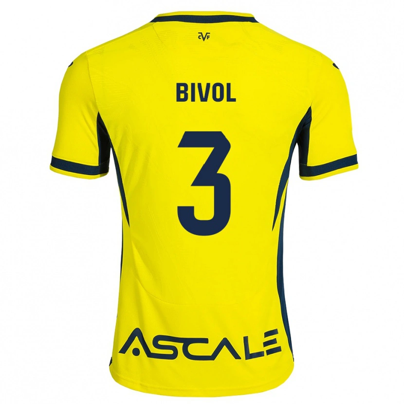 Danxen Kvinder Victor Bivol #3 Gul Sort Rød Hjemmebane Spillertrøjer 2026/27 Trøje T-Shirt