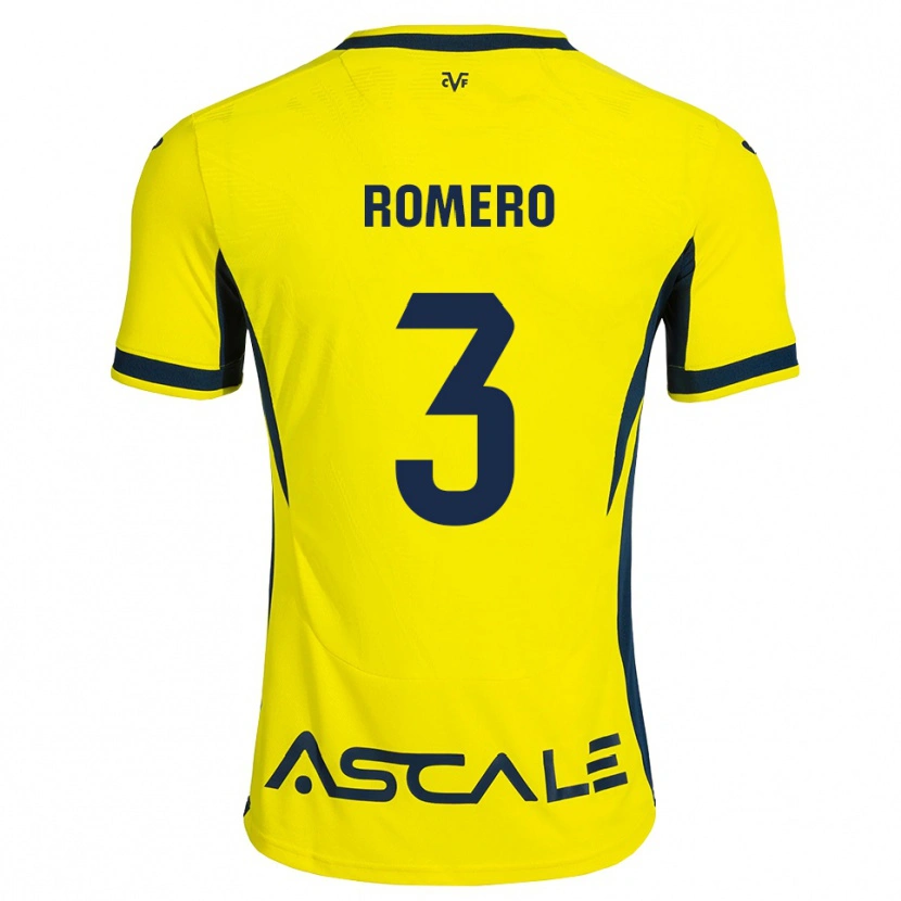 Danxen Kvinder Cristo Romero #3 Gul Sort Rød Hjemmebane Spillertrøjer 2026/27 Trøje T-Shirt