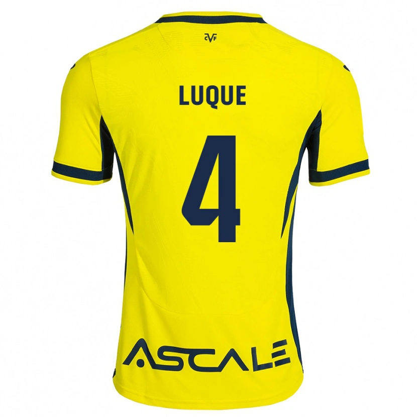 Danxen Kvinder Pedro Luque #4 Gul Sort Rød Hjemmebane Spillertrøjer 2026/27 Trøje T-Shirt