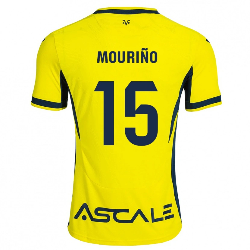 Danxen Kvinder Santiago Mouriño #15 Gul Sort Rød Hjemmebane Spillertrøjer 2026/27 Trøje T-Shirt
