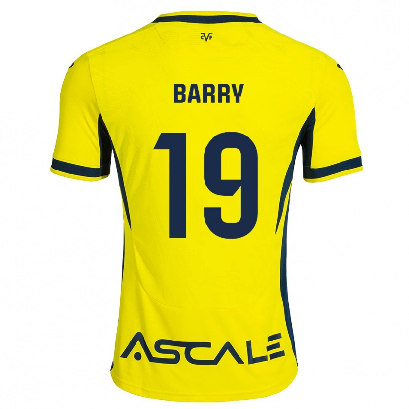 Danxen Kvinder Mahamoud Barry #19 Gul Sort Rød Hjemmebane Spillertrøjer 2026/27 Trøje T-Shirt