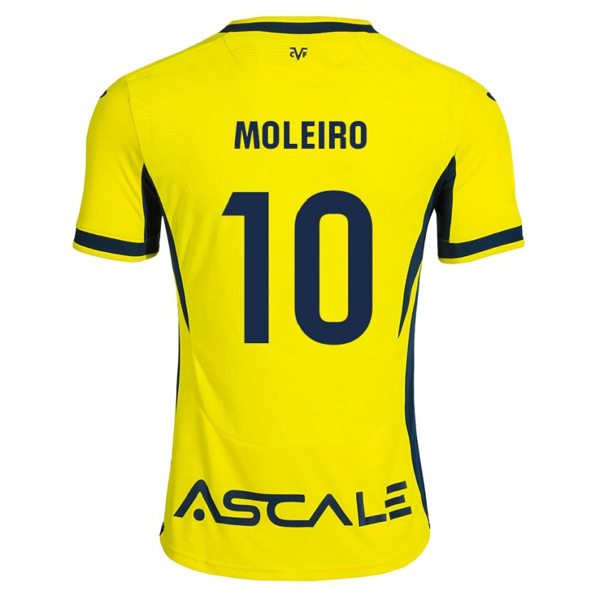 Danxen Kvinder Alberto Moleiro #10 Gul Sort Rød Hjemmebane Spillertrøjer 2026/27 Trøje T-Shirt