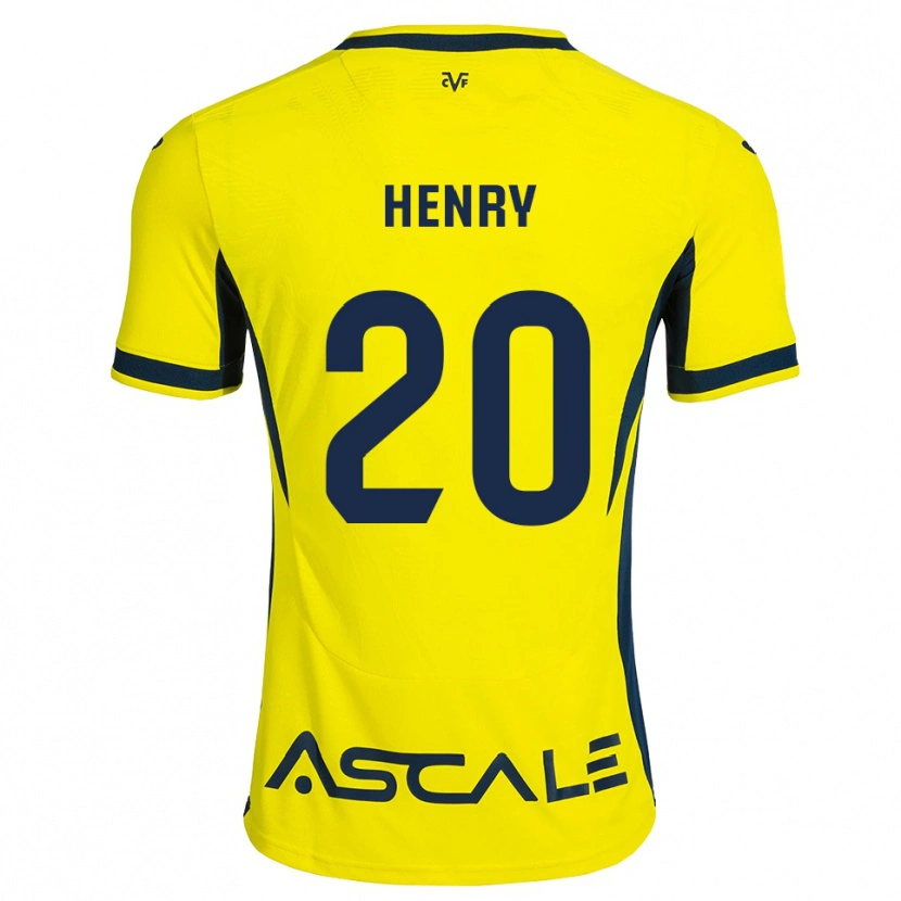 Danxen Kvinder Kevlin Henry #20 Gul Sort Rød Hjemmebane Spillertrøjer 2026/27 Trøje T-Shirt