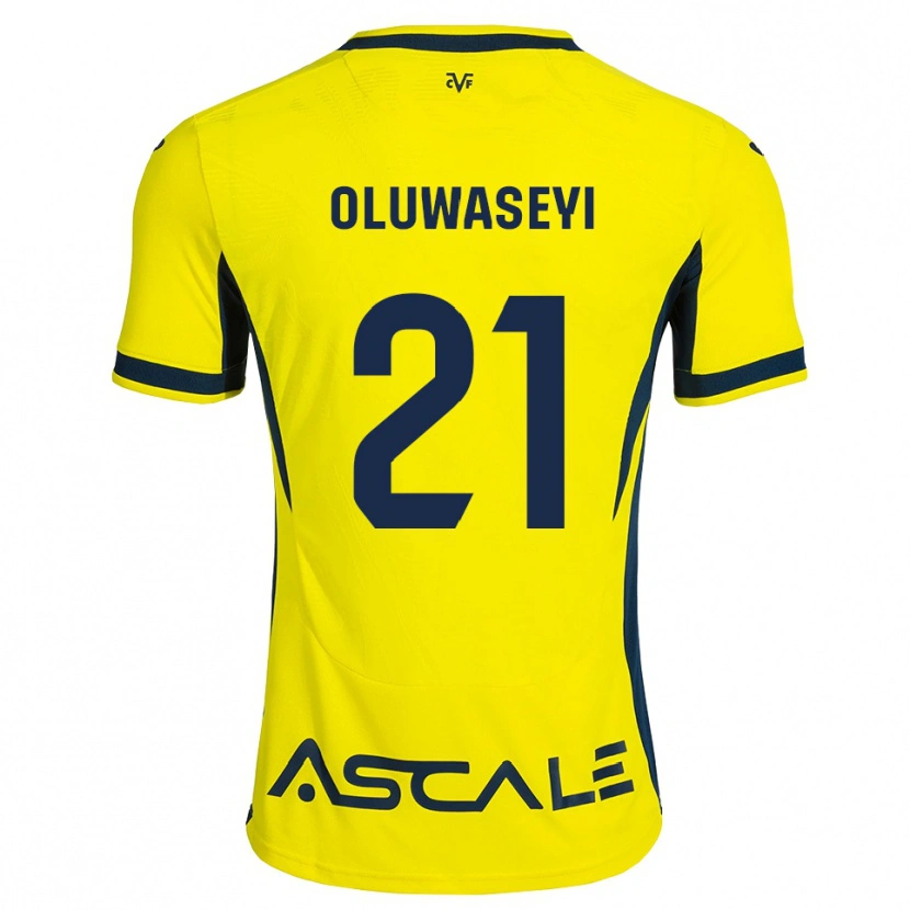 Danxen Kvinder Tani Oluwaseyi #21 Gul Sort Rød Hjemmebane Spillertrøjer 2026/27 Trøje T-Shirt