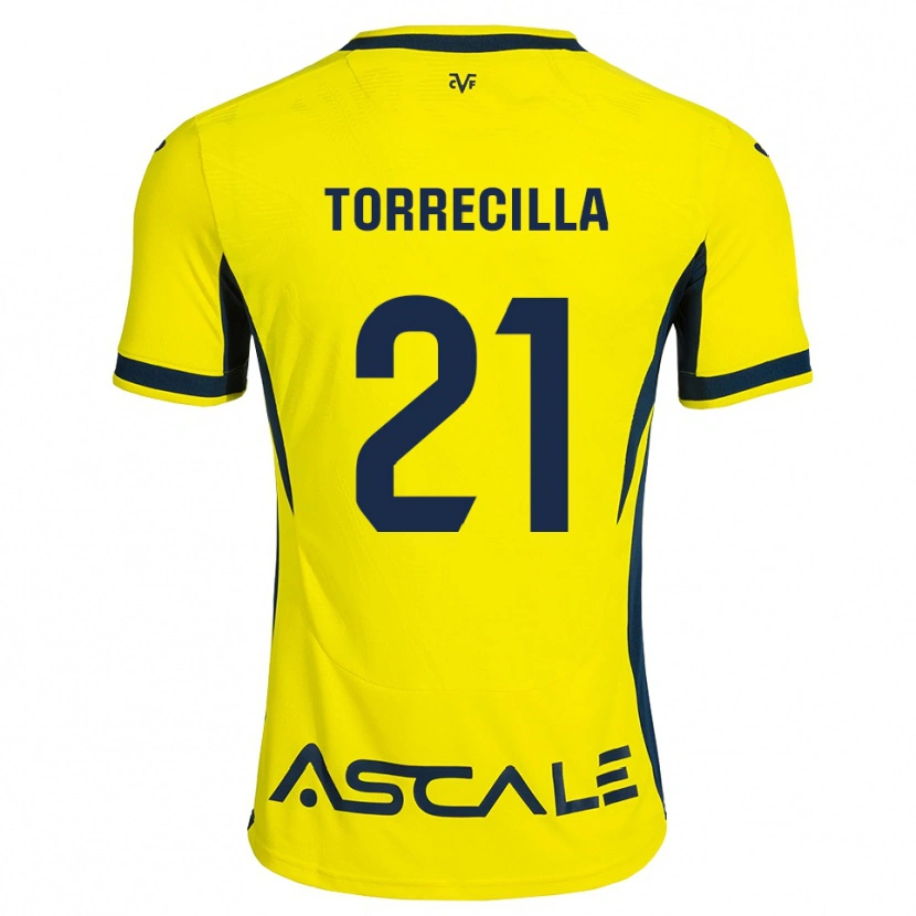 Danxen Kvinder Virginia Torrecilla #21 Gul Sort Rød Hjemmebane Spillertrøjer 2026/27 Trøje T-Shirt